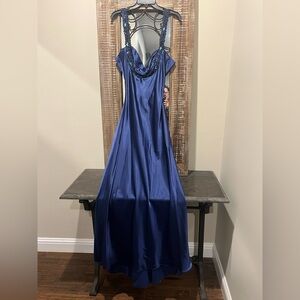 Niki Elegant Blue Evening Gown